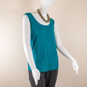 Eileen Fisher teal camisole - size 1X